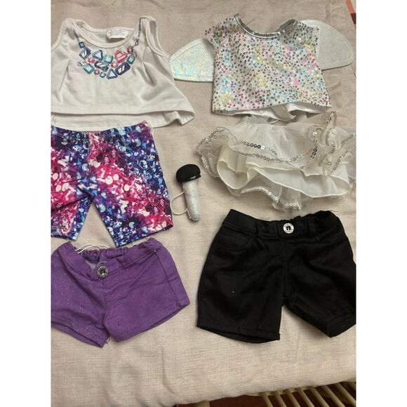 Seven Piece Build-a-Bear Rockstar Clothes Lot - Picture 1 of 5